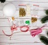 Шар новогодний из пайеток – Нежность, розовый  - миниатюра №2